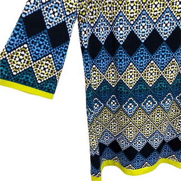 Eliza J Women’s Boat Neck 3/4 Sleeve Stretch Shift Dress Size 14 - Picture 2 of 6